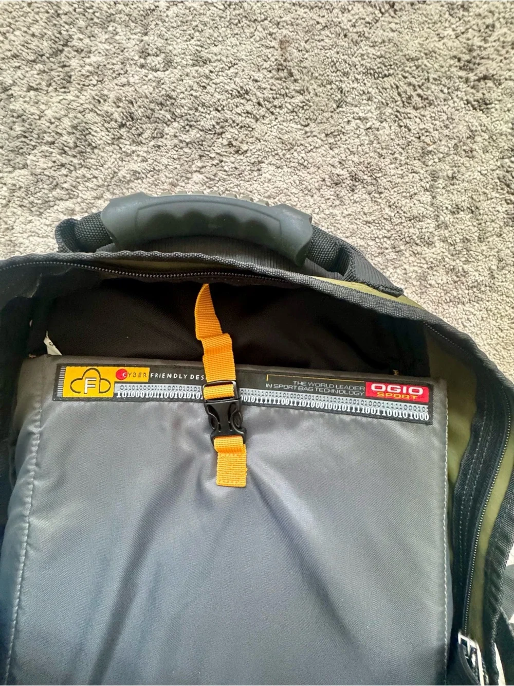 OGIO Sport Olive Green Black Laptop Backpack Travel School